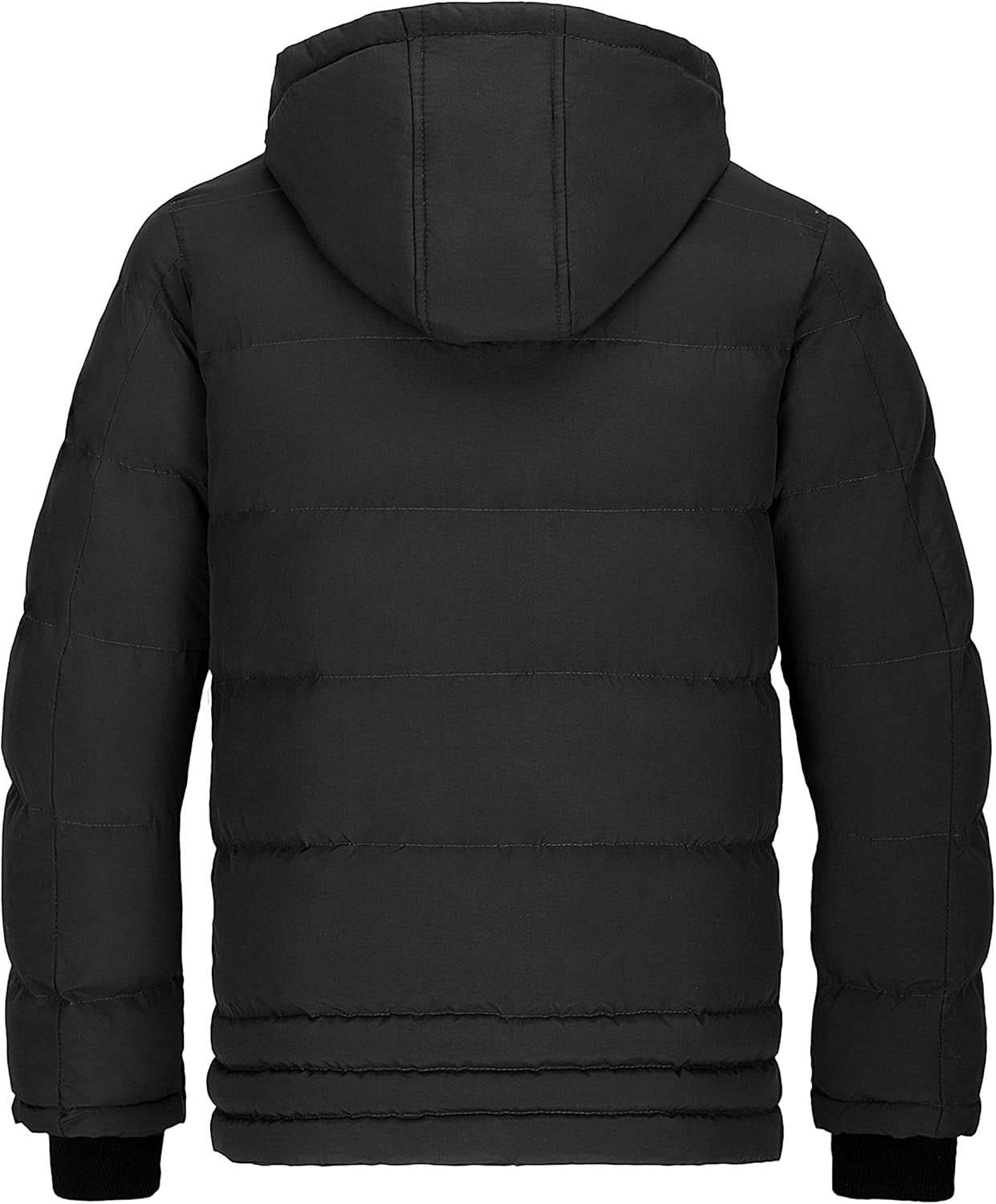 Men'S Thicken Puffer Jacket Insulated Water-Resistant Warm Winter Coat with Hood