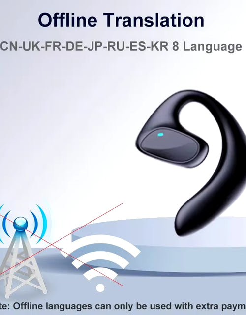 Load image into Gallery viewer, Translation Headphones 144 M8 Translator Languages Instant Smart Voice Translator Wireless Bluetooth Translator Earphone
