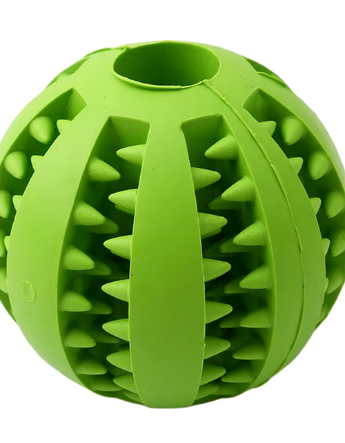 Load image into Gallery viewer, Dog Food Treat Feeder Funny Pet Interactive Rubber Ball Dogs Chew Toy Tooth Cleaning Ball Puppy Training Bite Resistant Toy Ball
