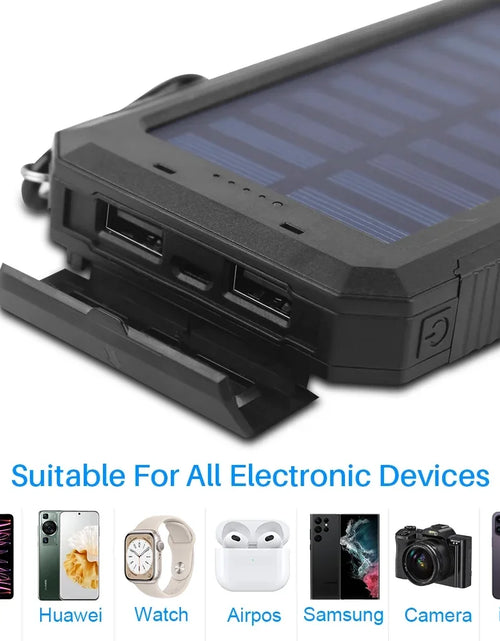 Load image into Gallery viewer, Portable Solar Charger for Iphone and Android 20000Mah Power Bank with Dual 5V USB Ports for Outdoor Camping Hiking
