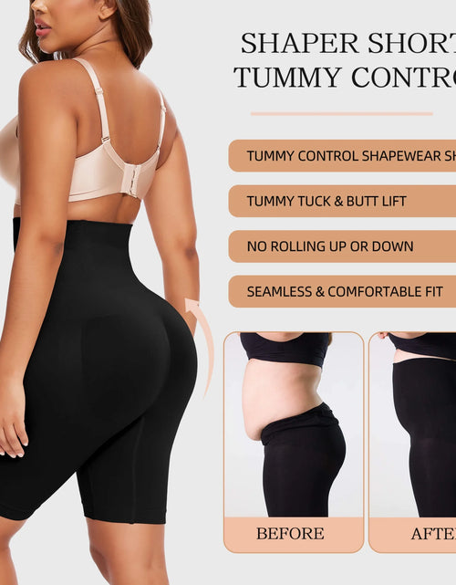 Load image into Gallery viewer, Women Waist Trainer Shapewear Tummy Control Body Shaper Shorts Hi-Waist Butt Lifter Thigh Slimmer
